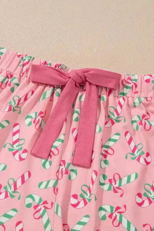 Pajama Sets Silent Night Candy Stripe Pajama Set