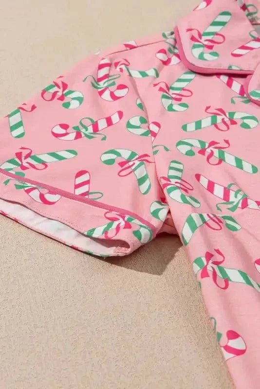 Pajama Sets Silent Night Candy Stripe Pajama Set