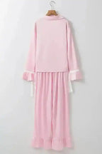 Pajama Sets Twilight Ties Satin Lounging Set