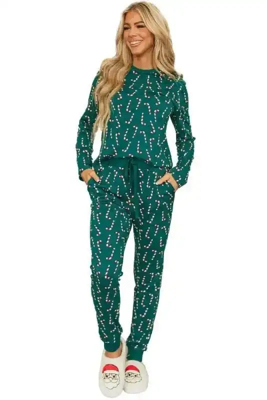 Pajama Sets Yuletide Candy Loungewear Set