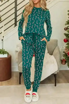 Pajama Sets Yuletide Candy Loungewear Set