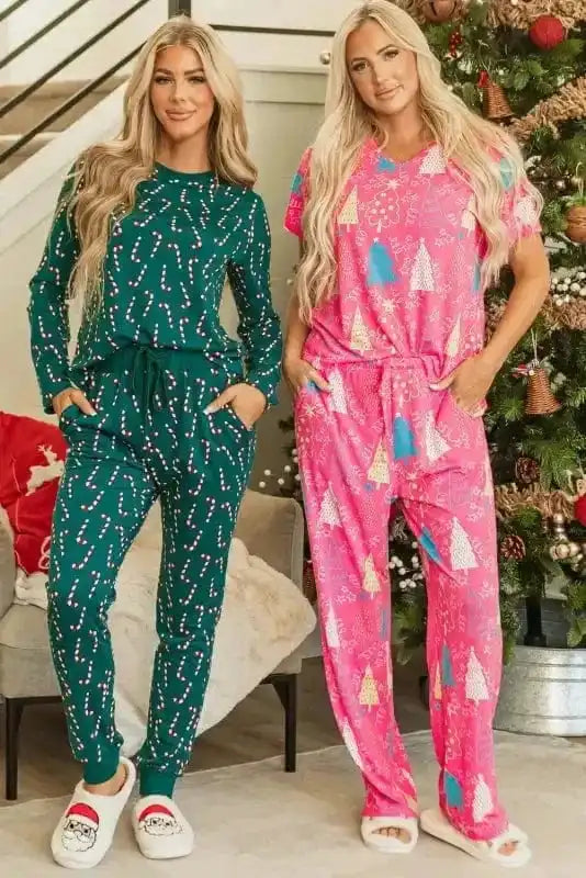 Pajama Sets Yuletide Candy Loungewear Set