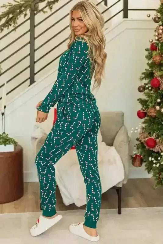 Pajama Sets Yuletide Candy Loungewear Set