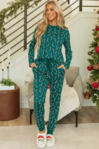 Pajama Sets Yuletide Candy Loungewear Set