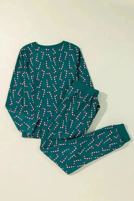 Pajama Sets Yuletide Candy Loungewear Set