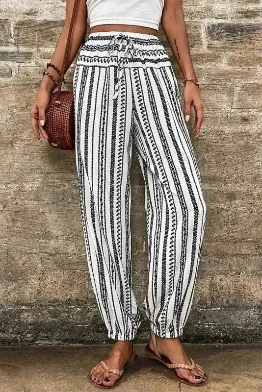 Pants Boho Breeze Striped Casual Pants