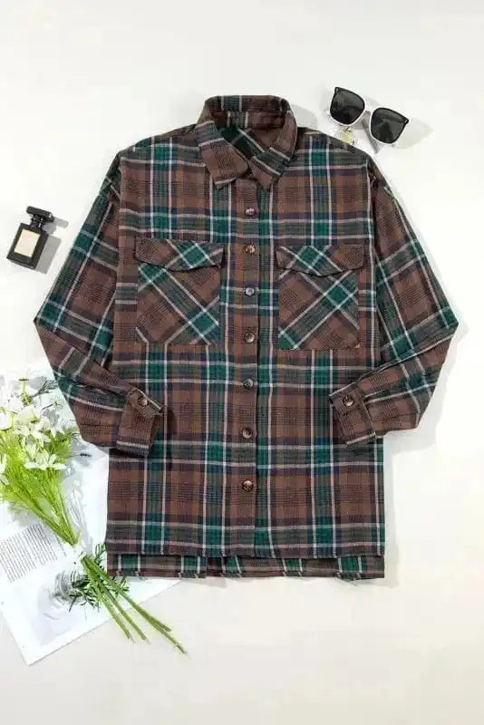 Plaid Shackets Highland Hues Button-Up Shacket