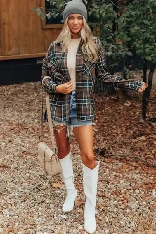 Plaid Shackets Highland Hues Button-Up Shacket