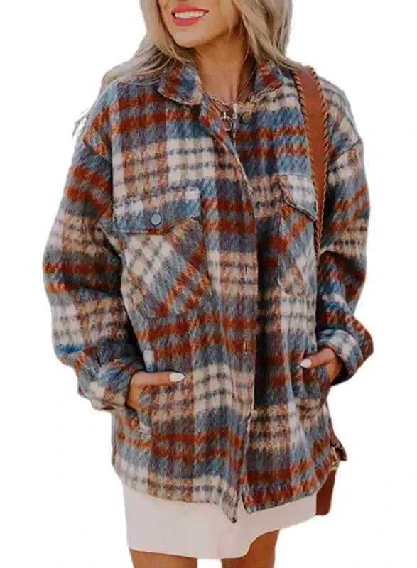 Plaid Shackets Lumber Luxe Shacket