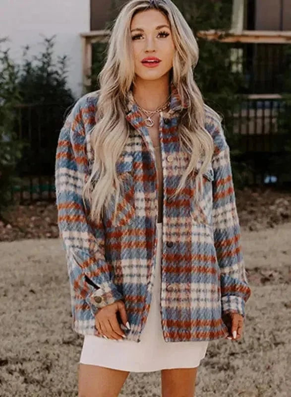Plaid Shackets Lumber Luxe Shacket