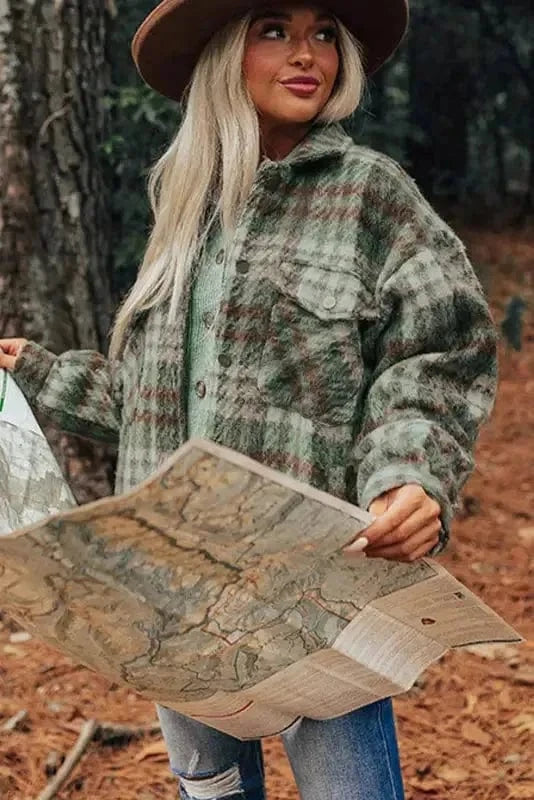 Plaid Shackets Lumber Luxe Shacket