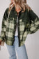 Plaid Shackets Olive Outland Plaid Shacket