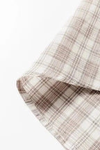 Plaid Shackets Plaid Loose Hooded Shacket