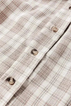 Plaid Shackets Plaid Loose Hooded Shacket