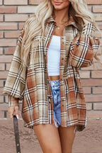 Plaid Shackets Plaid Pizzazz High Low Shacket