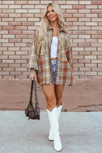 Plaid Shackets Plaid Pizzazz High Low Shacket