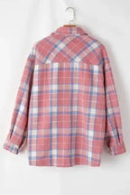 Plaid Shackets Sassy Plaid Button-Up Shacket