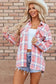 Plaid Shackets Sassy Plaid Button-Up Shacket