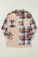 Plaid Shackets Thermal Plaid Patchwork Shacket
