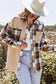 Plaid Shackets Thermal Plaid Patchwork Shacket