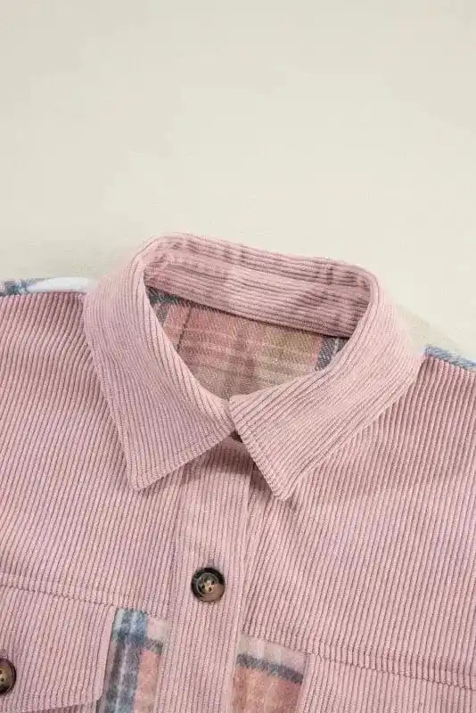 Plaid Shackets Urban Patch Plaid Shacket