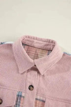 Plaid Shackets Urban Patch Plaid Shacket