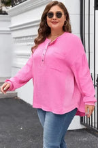 Plus Size Blouses Buttoned Beauty Plus Blouse