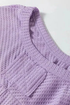 Plus Size Blouses Cozy Comfort Waffle Knit Top