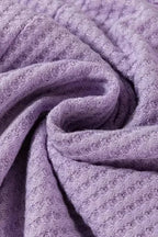 Plus Size Blouses Cozy Comfort Waffle Knit Top