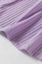 Plus Size Blouses Cozy Comfort Waffle Knit Top