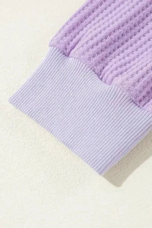 Plus Size Blouses Cozy Comfort Waffle Knit Top