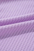 Plus Size Blouses Cozy Comfort Waffle Knit Top