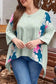 Plus Size Blouses Curvy Petal Patchwork Blouse