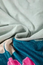 Plus Size Blouses Curvy Petal Patchwork Blouse