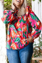 Plus Size Blouses Floral Elegance Plus Blouse