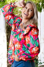 Plus Size Blouses Floral Elegance Plus Blouse