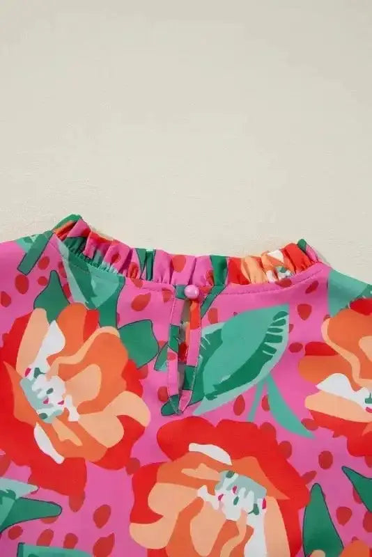 Plus Size Blouses Floral Elegance Plus Blouse