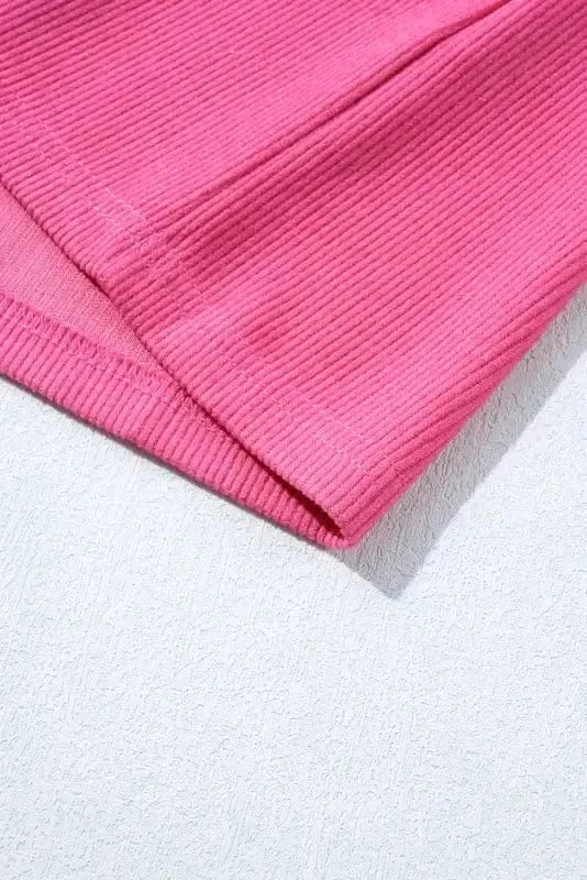 Plus Size Blouses Floral Mosaic Rib Knit Blouse