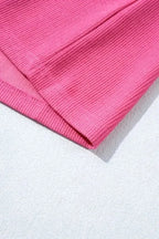 Plus Size Blouses Floral Mosaic Rib Knit Blouse