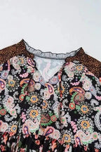 Plus Size Blouses Paisley Charm Plus Size V-Neck Blouse