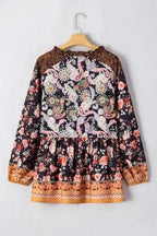 Plus Size Blouses Paisley Charm Plus Size V-Neck Blouse
