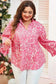 Plus Size Blouses Peony Puff Plus Top