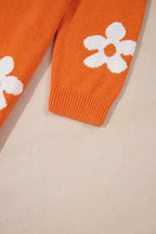 Plus Size Cardigans BlossomPlus Orange Floral Cardigan