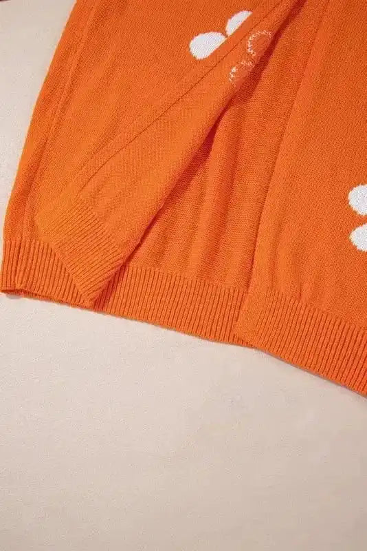 Plus Size Cardigans BlossomPlus Orange Floral Cardigan