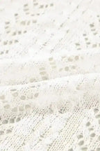 Plus Size Cardigans Cozy Comfort Plus Size White Eyelet Cardigan