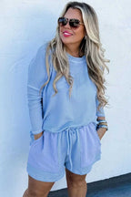 Plus Size Loungewear Skyline Ribbed Lounge Set