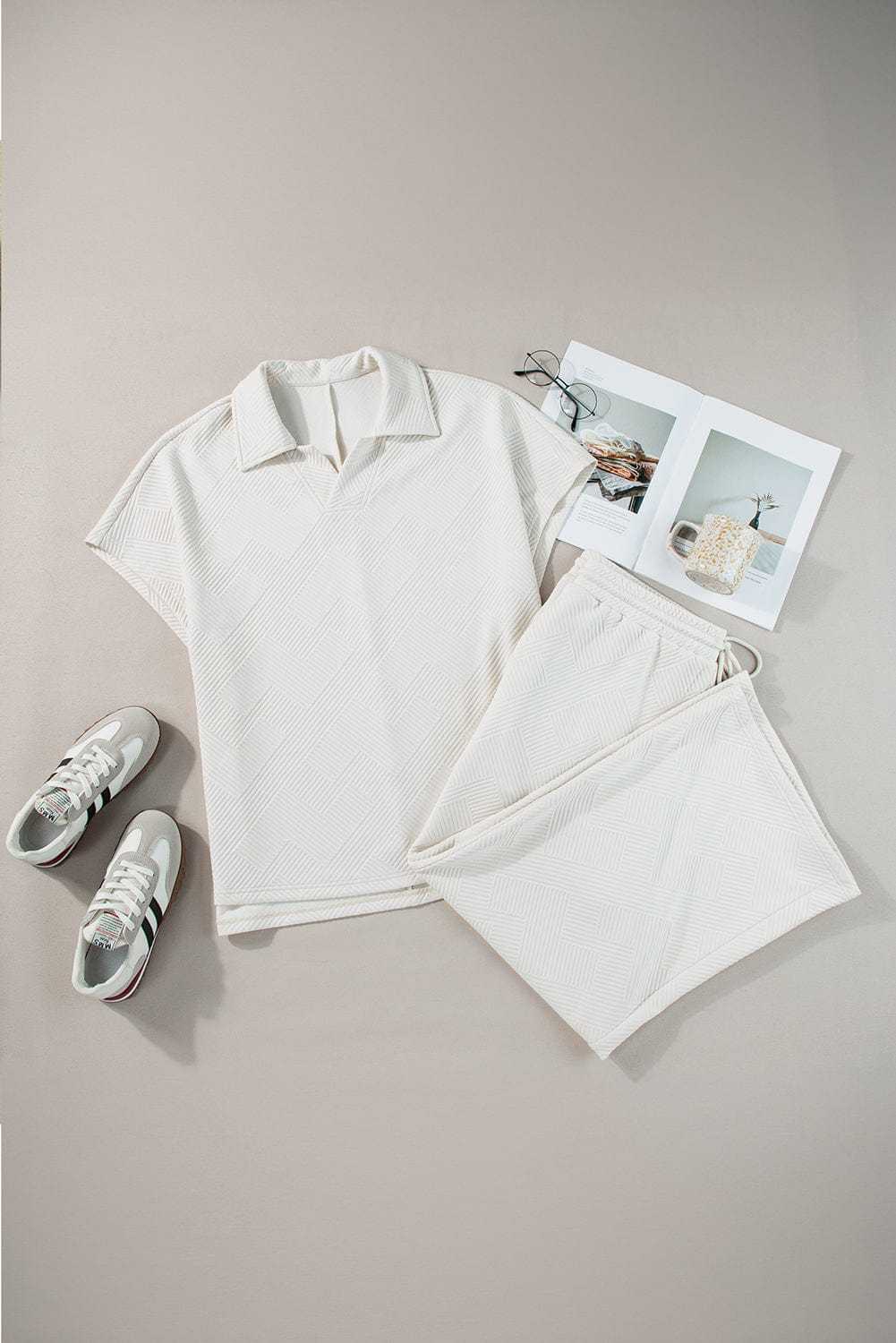 Plus Size Loungewear Soft Hue Two-Piece Lounge Set