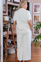 Plus Size Loungewear Soft Hue Two-Piece Lounge Set