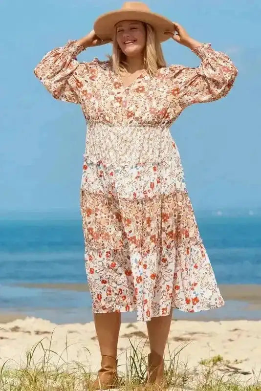 Plus Size Maxi Dresses Autumn Elegance Maxi Dress