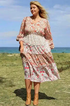 Plus Size Maxi Dresses Autumn Elegance Maxi Dress